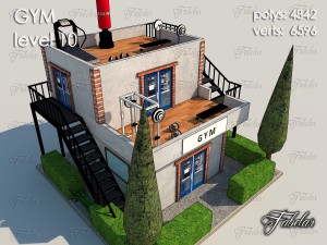 gym level 10 3D Model