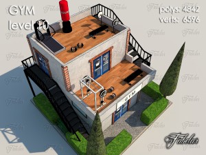 gym level 10 Model 3D