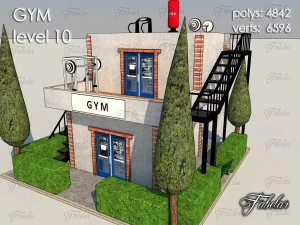 gym level 10 3D Model
