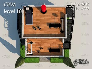 gym level 10 3D Model