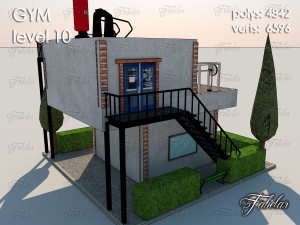 gym level 10 Model 3D