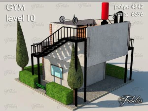 gym level 10 3D Model
