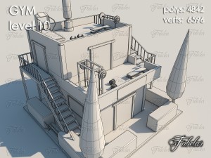 gym level 10 Model 3D