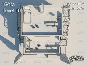 gym level 10 3D Model