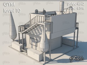 gym level 10 Model 3D