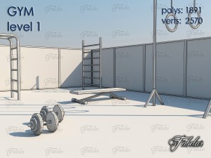 gym all 10 levels 3D Model