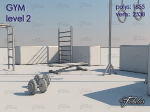 gym all 10 levels 3D Model