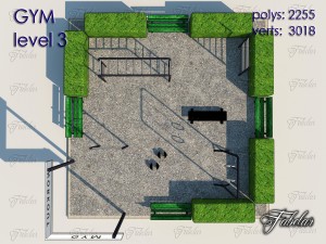 gym all 10 levels 3D Model