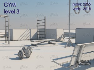 gym all 10 levels 3D Model