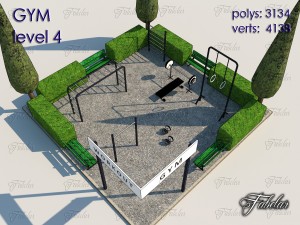 gym all 10 levels 3D Model