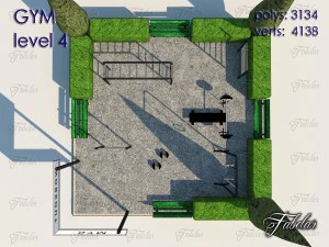 gym all 10 levels 3D Model