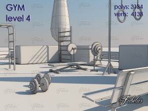 gym all 10 levels 3D Model