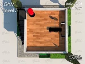 gym all 10 levels 3D Model