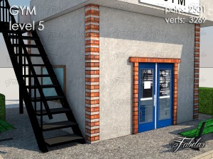 gym all 10 levels 3D Model