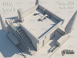 gym all 10 levels 3D Model