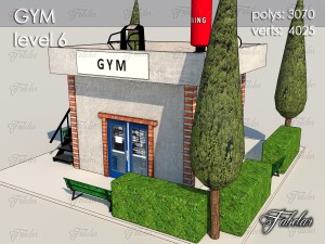 gym all 10 levels 3D Model