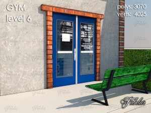 gym all 10 levels 3D Model
