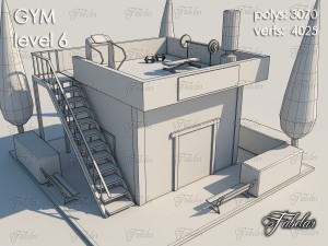 gym all 10 levels 3D Model