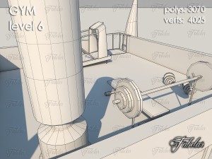 gym all 10 levels 3D Model