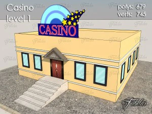 カジノレベル1 3Dモデル