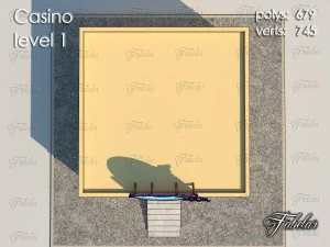 カジノレベル1 3Dモデル
