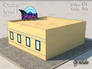 カジノレベル1 3Dモデル