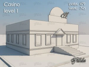 カジノレベル1 3Dモデル