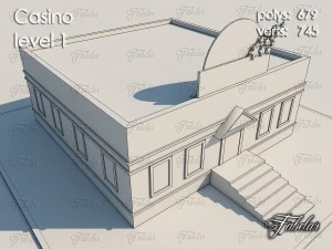カジノレベル1 3Dモデル