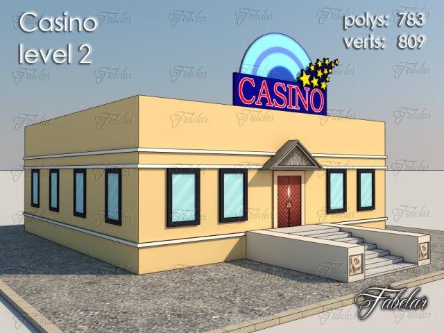 casino level 2 3D Model .c4d .max .obj .3ds .fbx .stl .blend 
