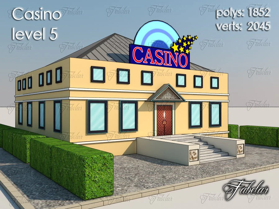 casinoniveau 5 3D Model .c4d .max .obj .3ds .fbx .stl .blend 