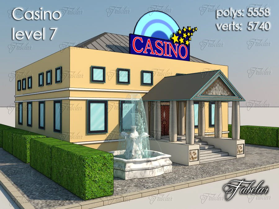 casino level 7 3D Model .c4d .max .obj .3ds .fbx .stl .blend 