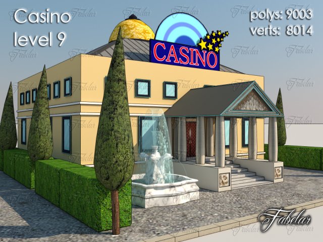 casino level 9 Model 3D .c4d .max .obj .3ds .fbx .stl .blend 