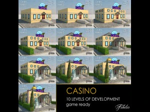 Казино всі 10 рівнів 3D Модель