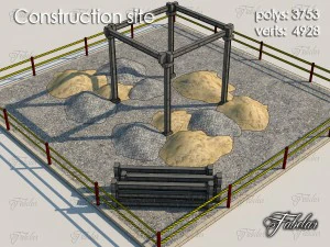 建設現場 3Dモデル