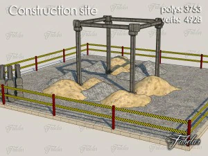 建設現場 3Dモデル