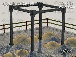建設現場 3Dモデル