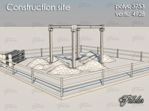 建設現場 3Dモデル