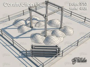 建設現場 3Dモデル