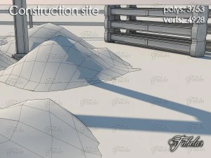 建設現場 3Dモデル