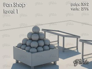 fan shop level 1l 3D Model