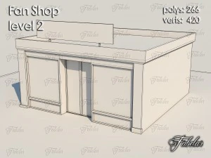 fan shop level 2 3D Model