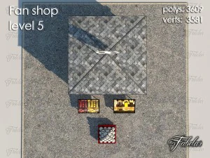 fan shop level 5 3D Model
