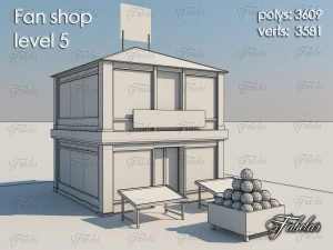 fan shop level 5 3D Model