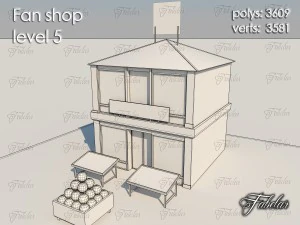 fan shop level 5 3D Model