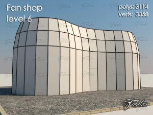 fan shop level 6 3D Model