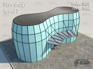 fan shop level 7 3D-Modell