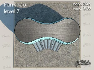 fan shop level 7 3D Model