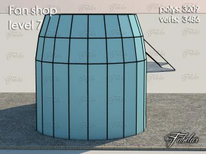 fan shop level 7 3D Model