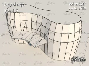 fan shop level 7 3D Model