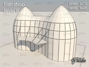 fan shop level 8 3D Model